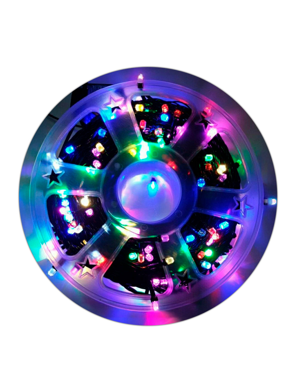 Cordão Pisca Natal 200 Lampadas Led 8 Funções Rolo 50M 110V Cor:Colorido