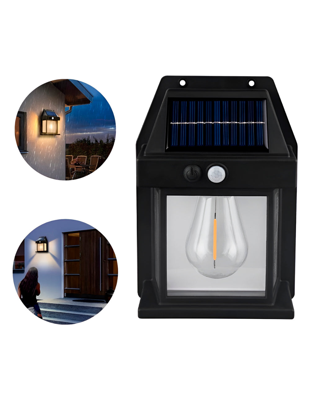Luminária Estilo Arandela Iluminação Externa Led Solar