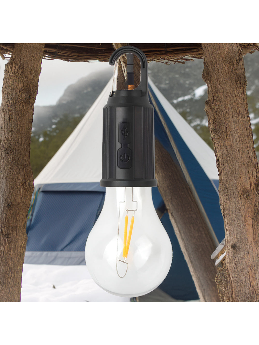 Luminária LED Para Acampamento Recarregável Portátil