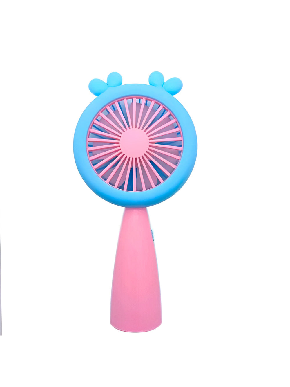 Mini Ventilador Recarregável Usb Modelo LED Portátil Cor:Rosa