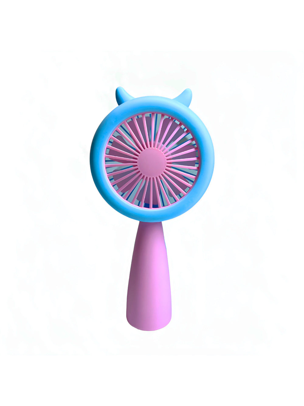 Mini Ventilador Recarregável Usb Modelo LED Portátil Cor:Rosa