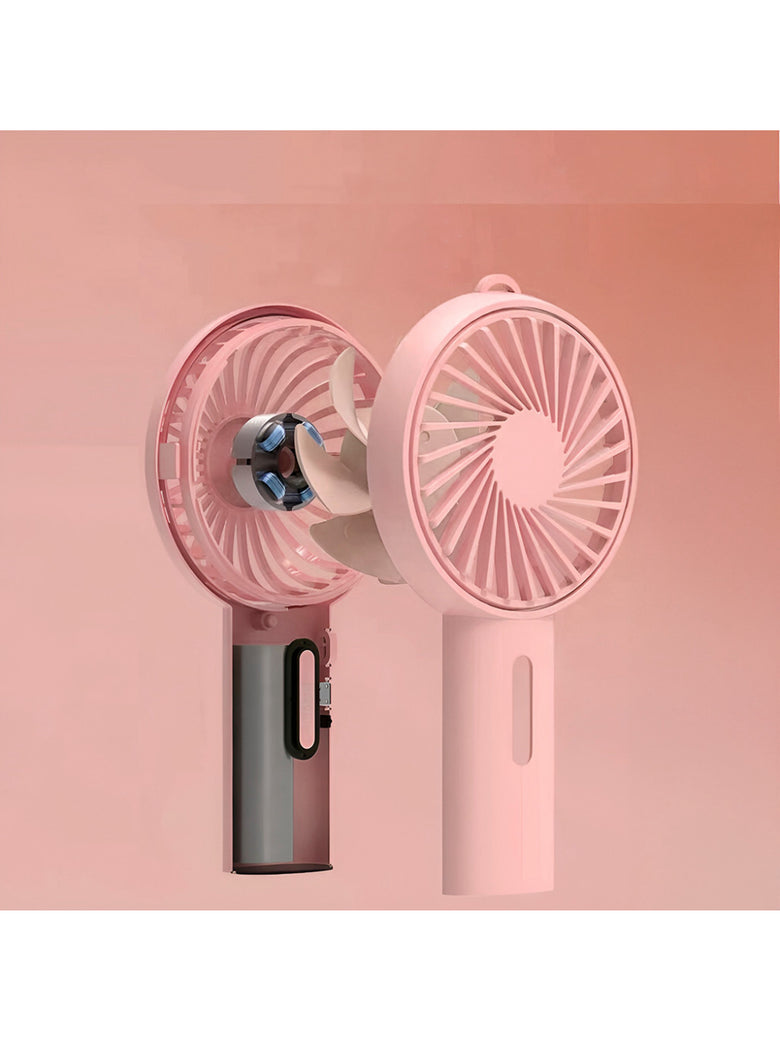 Ventilador Portátil Para Mesa Recarregável com Base Cor:Azul