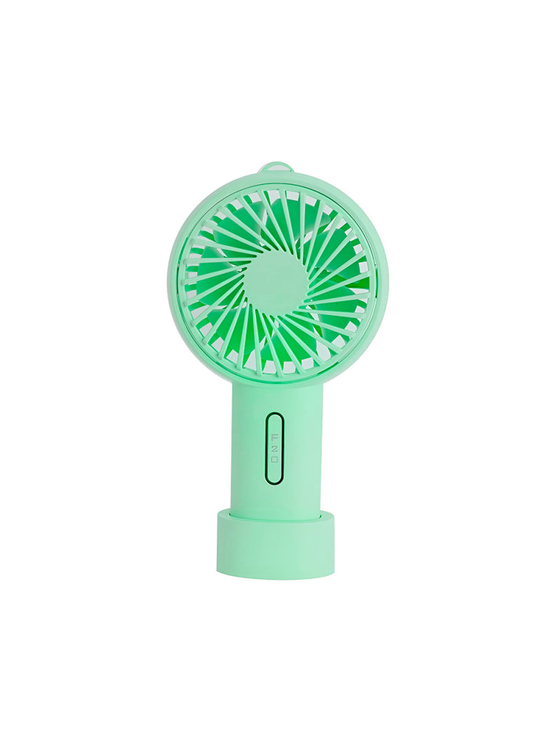 Ventilador Portátil Para Mesa Recarregável com Base Cor:Rosa