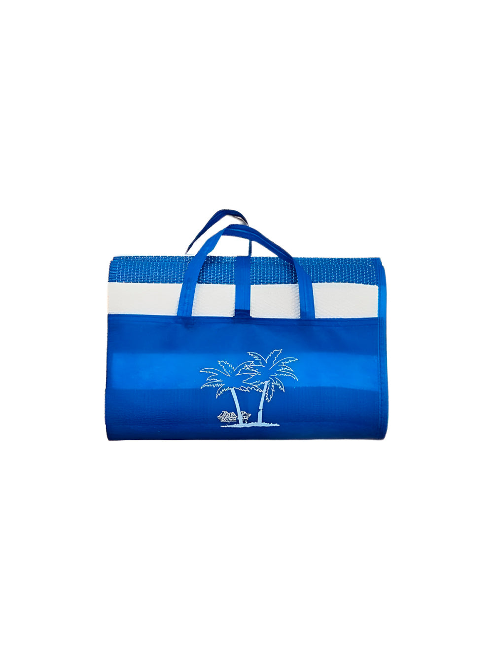 Esteira Bolsa Com Alça de Praia Piscina Impermeável Cor:Azul