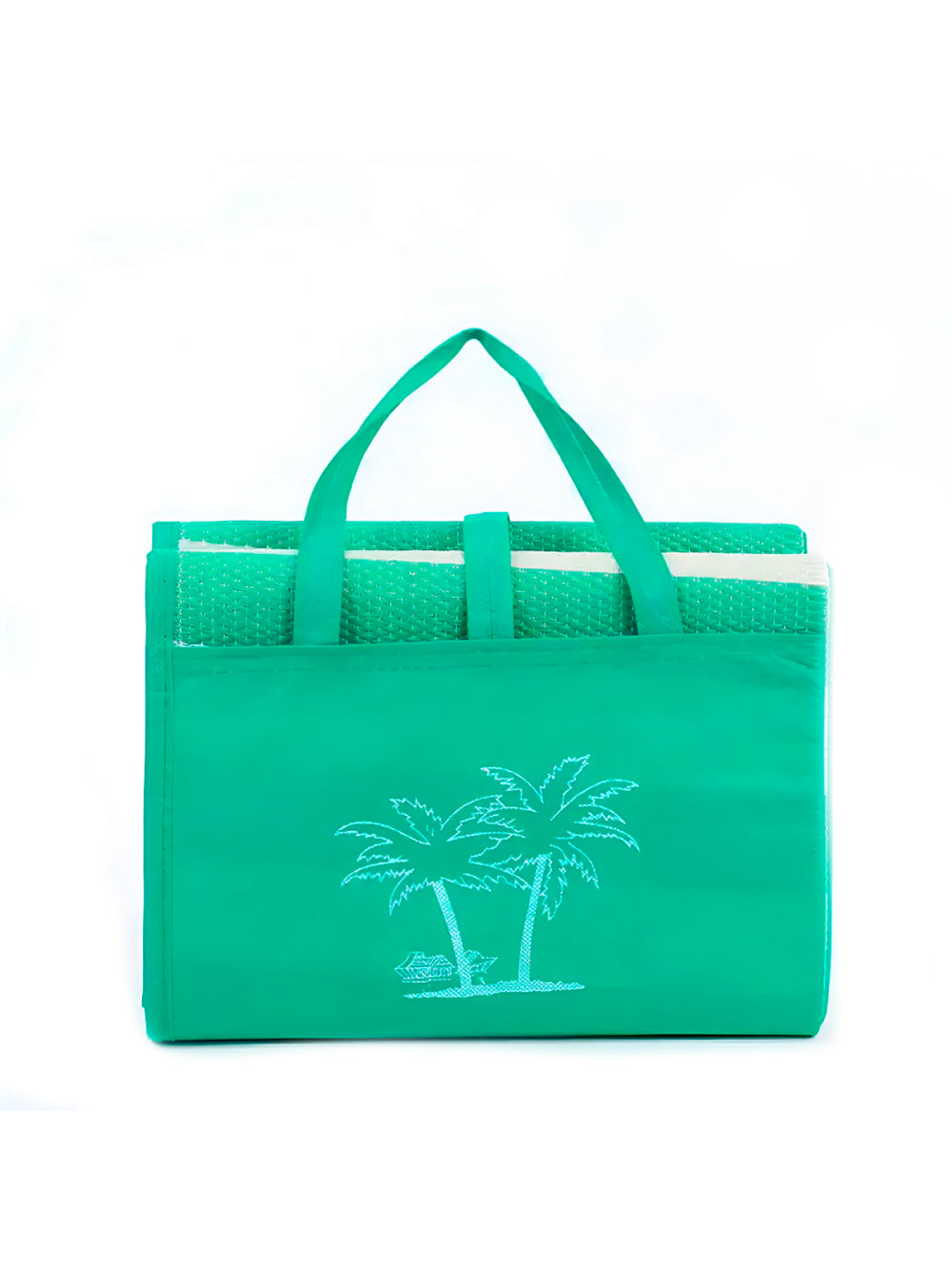 Esteira Bolsa Com Alça de Praia Piscina Impermeável Cor:Verde
