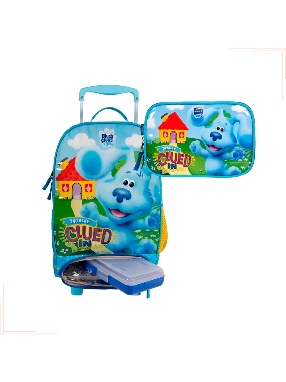 Conjunto Mochila Estojo Lancheira Térmica Cachorrinho
