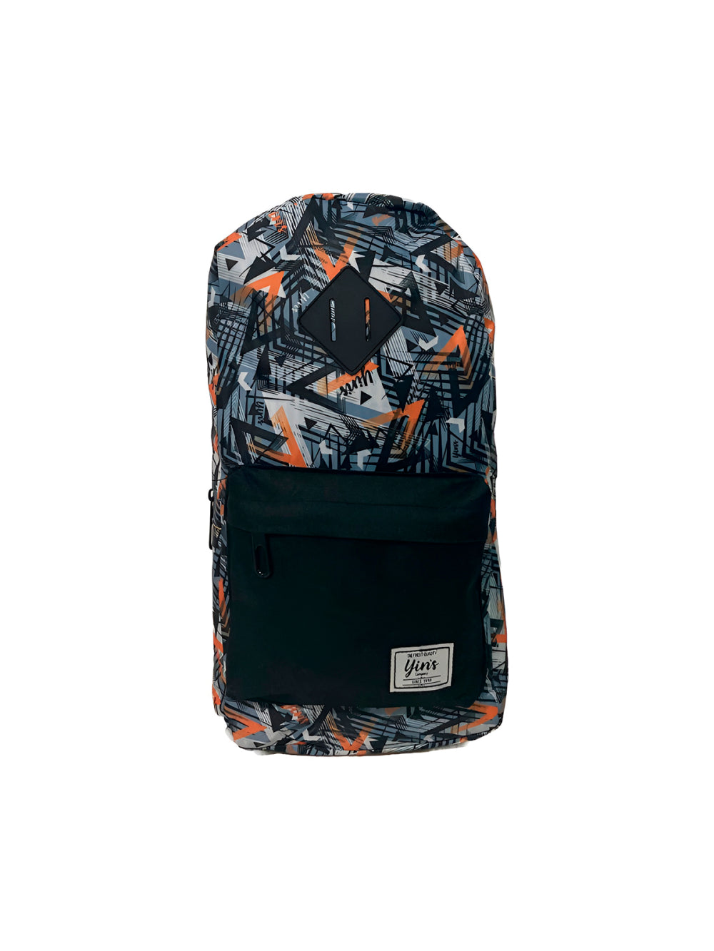Mochila Transversal Regulável Camuflada Estampada Cor:Laranja