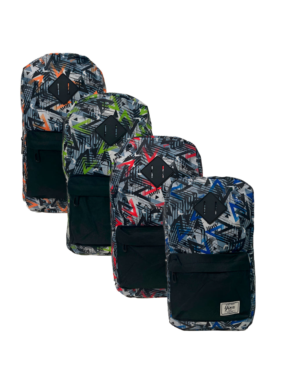 Mochila Transversal Regulável Camuflada Estampada Cor:Laranja