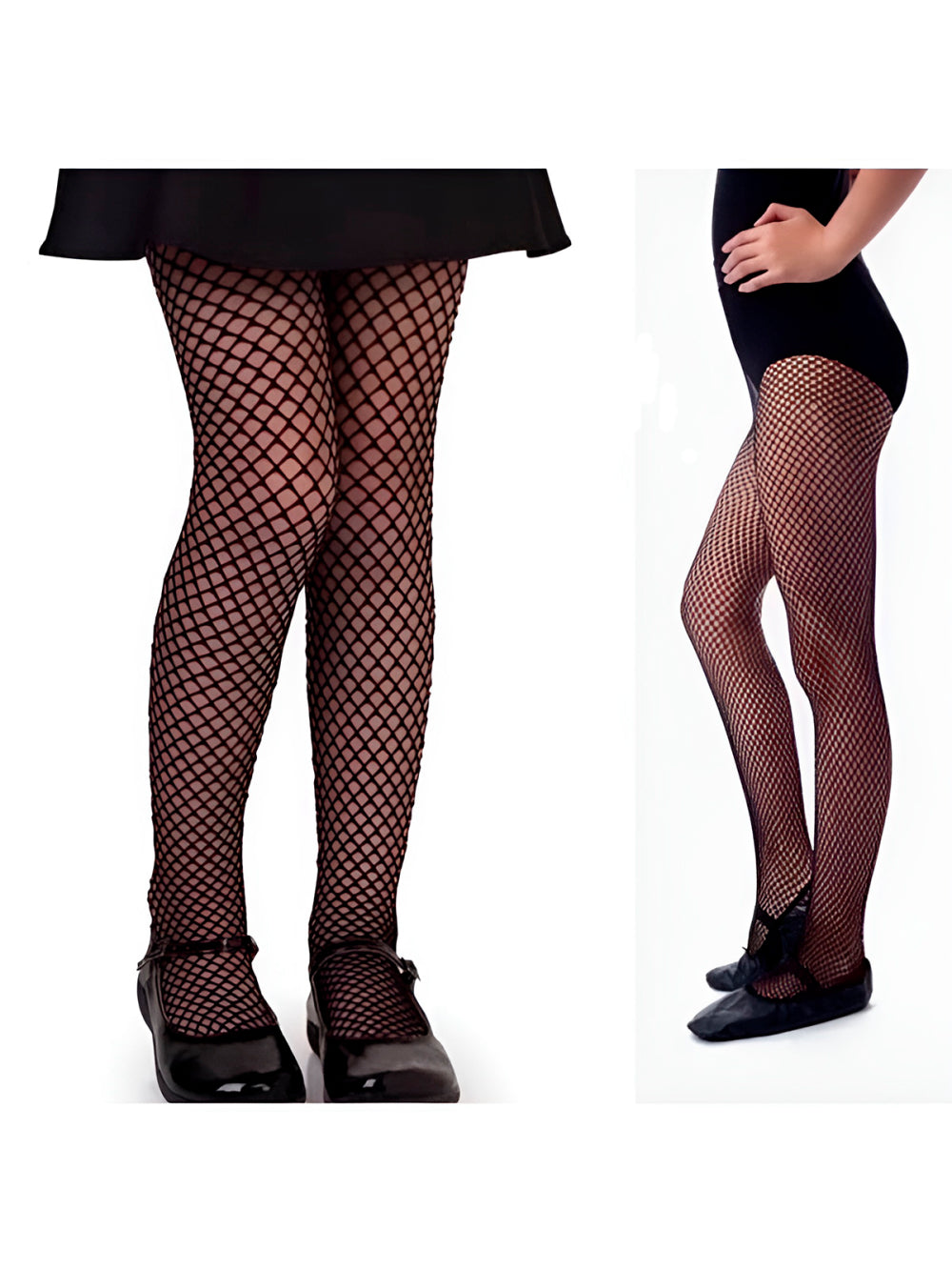 Meia Calça Arrastão Preta Clássica Feminina Roupa