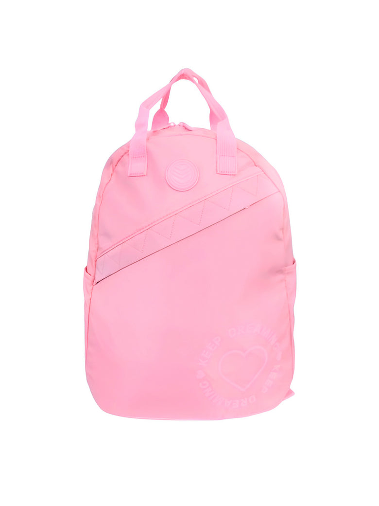 Mochila Escolar Juvenil de Costas Coloridas Escola Passeio Cor:Laranja