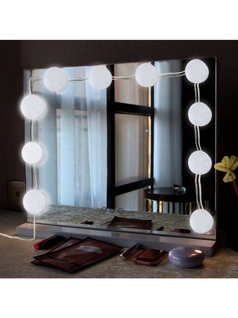 Kit Luz Camarim Studio Com 10 Lampadas Led Maquiagem
