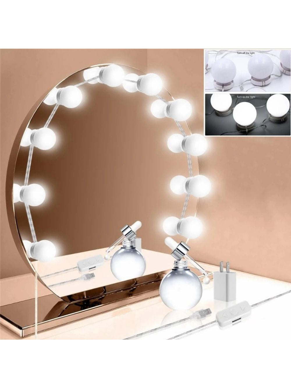 Kit Luz Camarim Studio Com 10 Lampadas Led Maquiagem