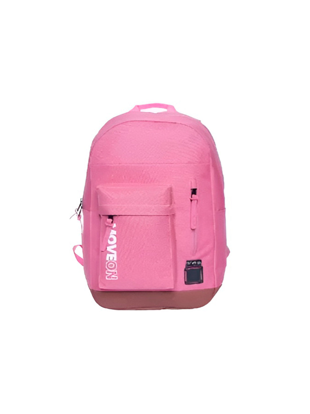 Mochila Unissex Juvenil Cores Escolar Passeio Viagem Cor:Rosa