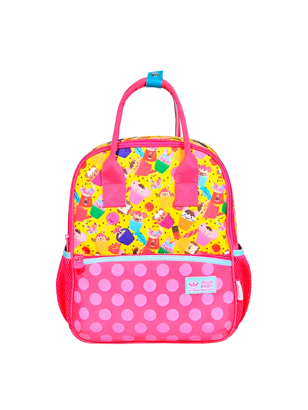 Mochila de Costas Bolsa Infantil Baby Feminina Docinhos Cor:Rosa