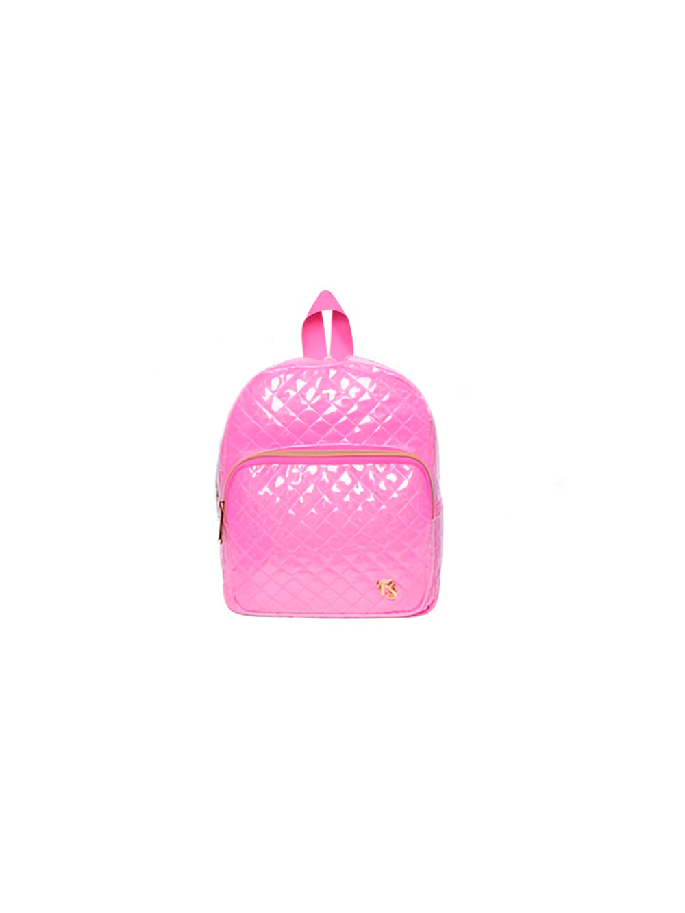 Mochila de Costas Feminina Brilhosa Glitter Passeio Cor:Pink