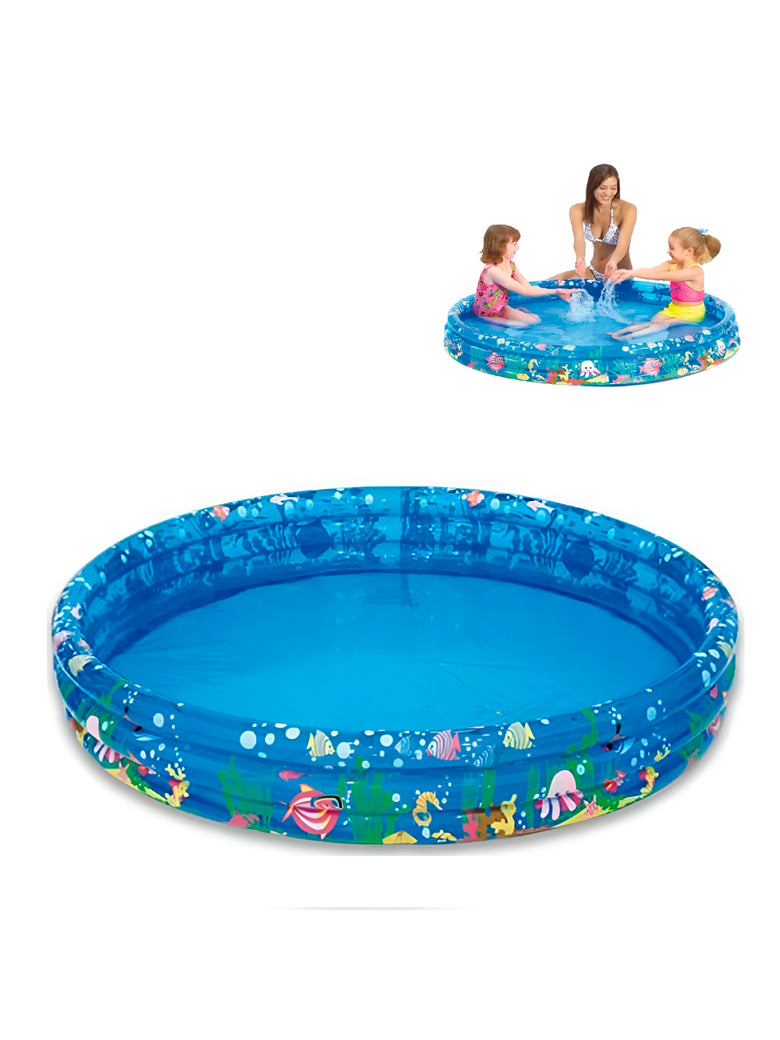 Piscina Inflável Redonda Animais Marinhos Infantil 180 Litros