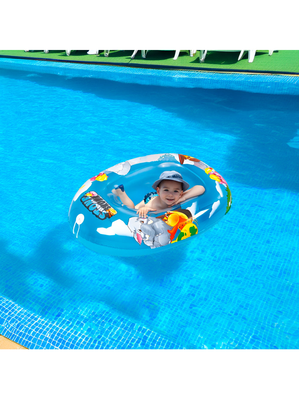 Boia Bote Inflável Infantil Bichinhos Piscina Praia