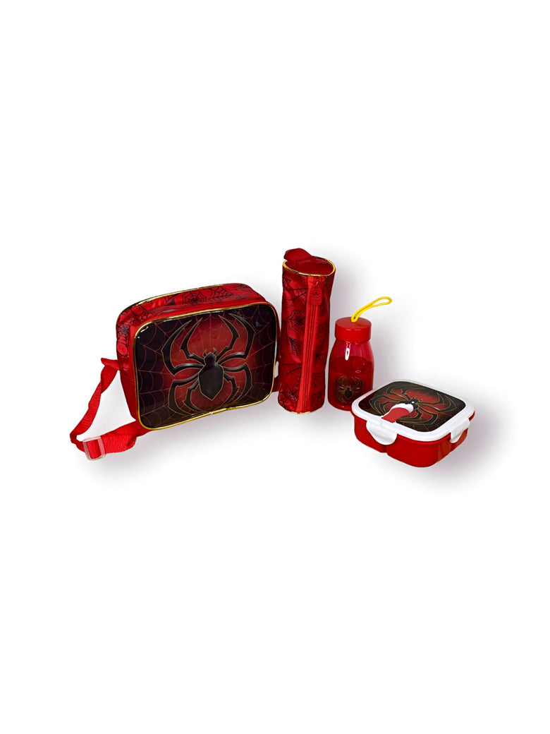 Kit Mochila Escolar com Acessórios Infantil Homem Aranha Cor:Vermelho