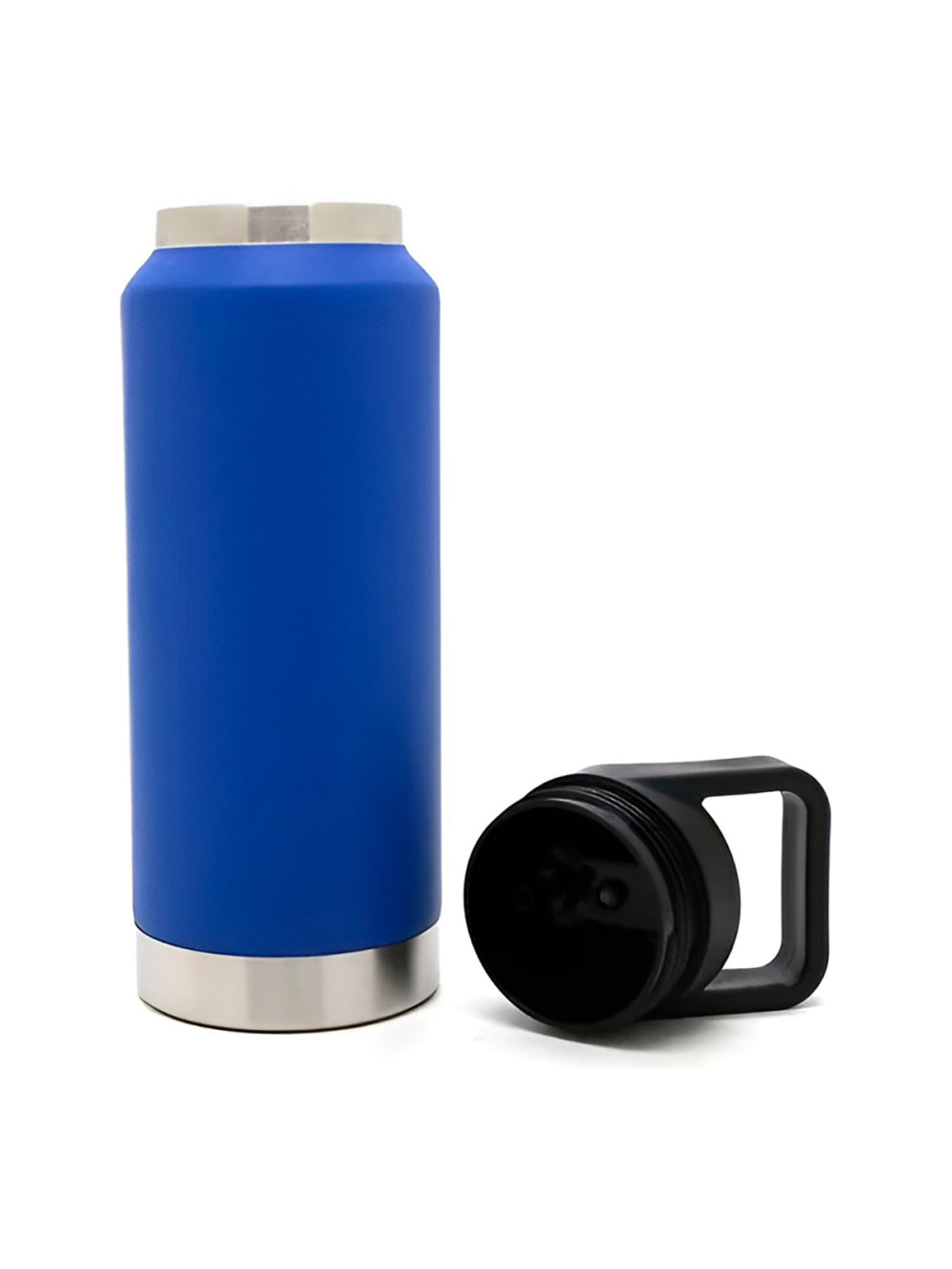 Garrafa Térmica Flip Squeeze Alça Canudo 1000ml Academia Cor:Preto