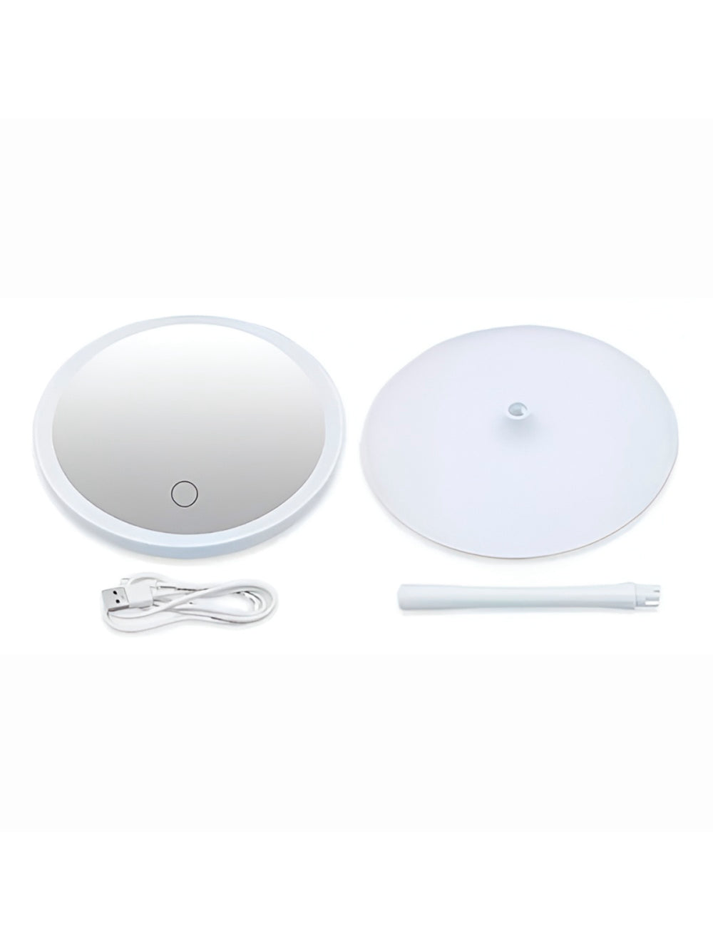 Espelho de Maquiagem LED Ring Light Touch USB Branco