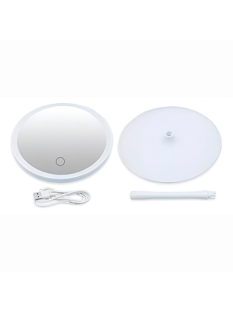 Espelho de Maquiagem LED Ring Light Touch USB Branco