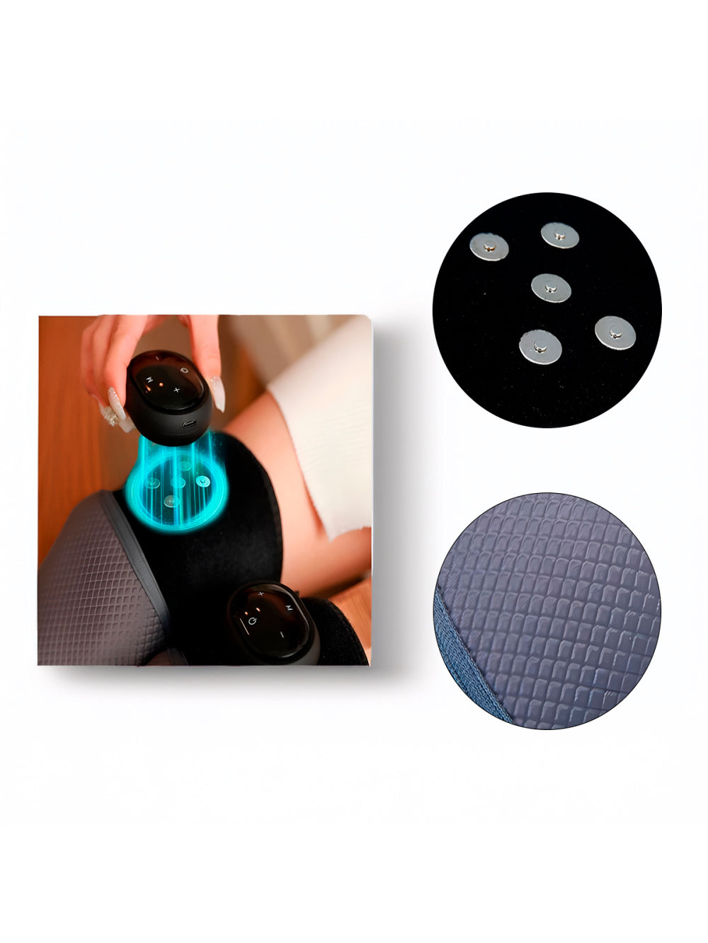 Joelheira Massageador Elétrico Aquecimento Vibração Alívio
