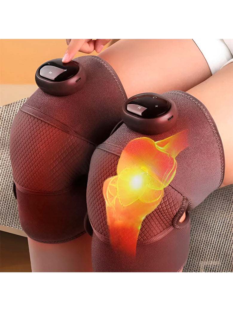 Joelheira Massageador Elétrico Aquecimento Vibração Alívio