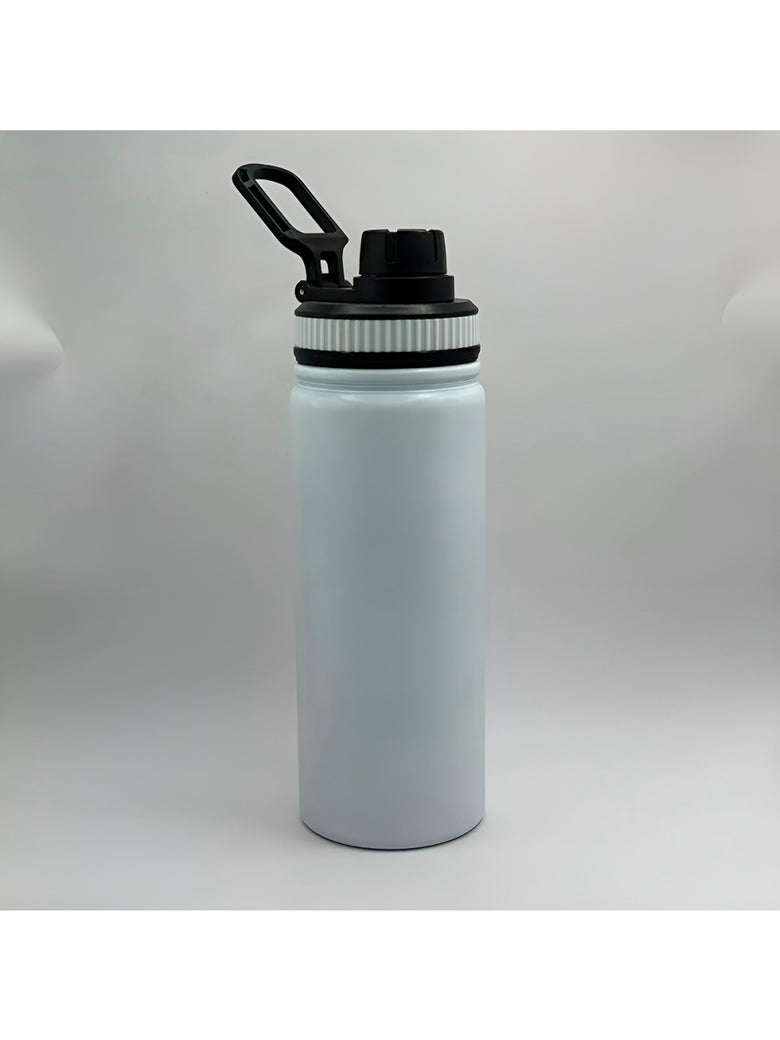 Garrafa Térmica Inoxidável Basic 1 Litro Academia Hidratação Cor:Branco