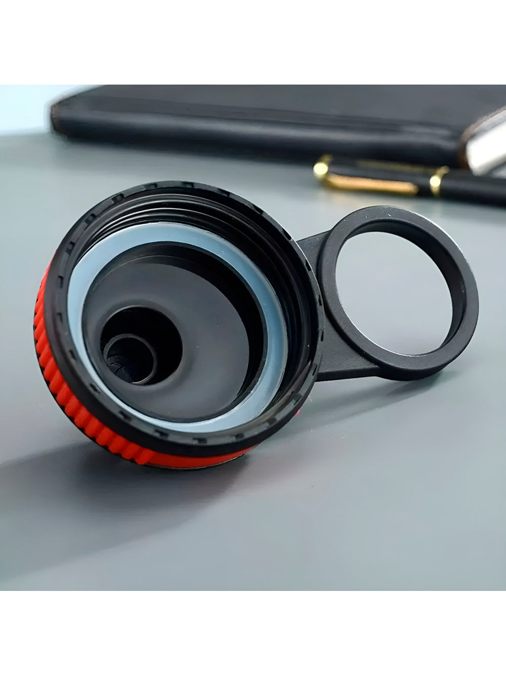 Garrafa Térmica Inoxidável Basic 1 Litro Academia Hidratação Cor:Branco