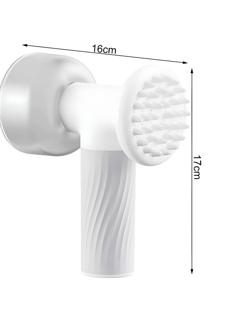 Escova Massageador de Banho Elétrica com Dispenser Cães