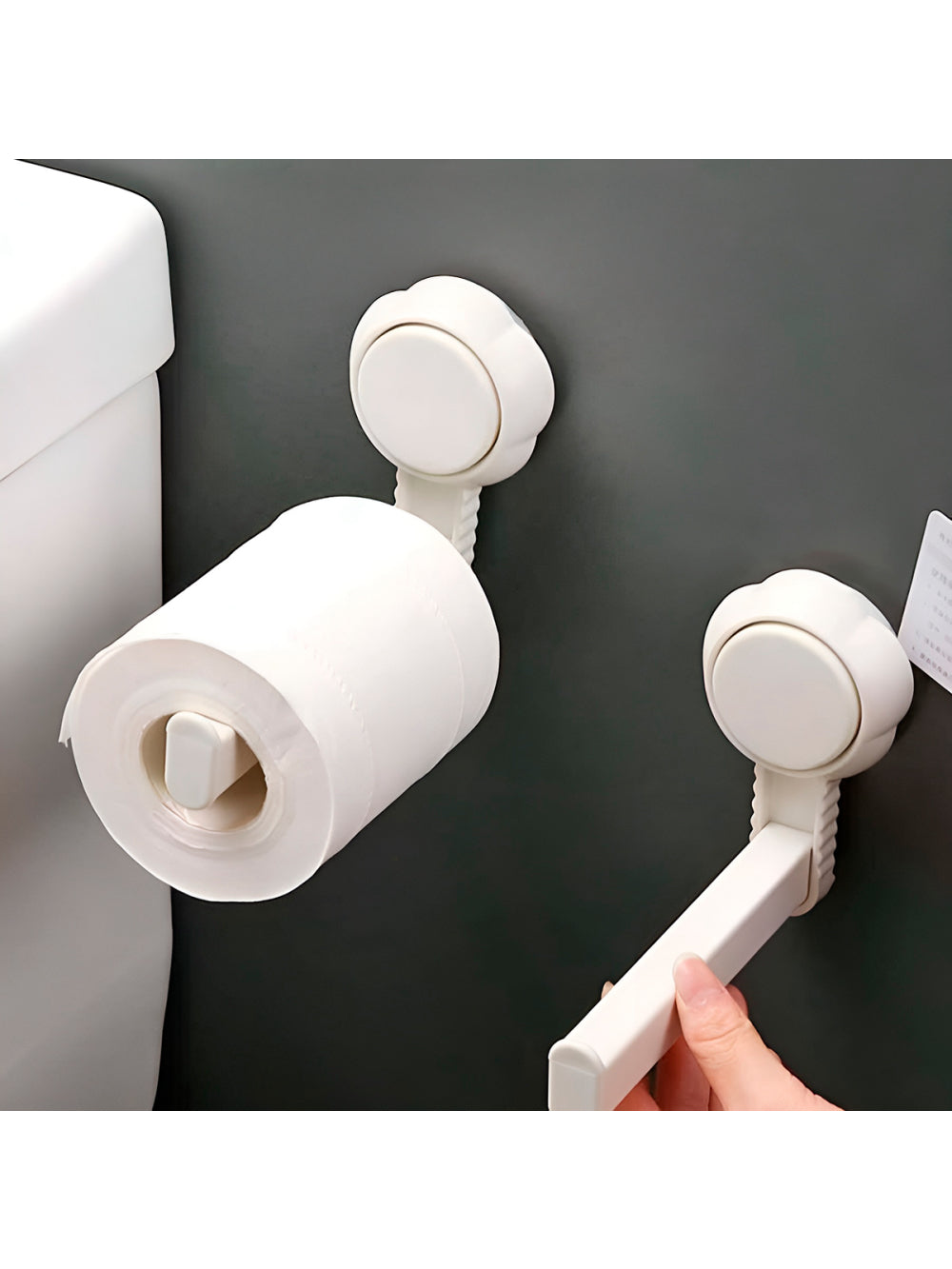 Suporte Porta Papel Higiênico Parede Banheiro Ventosa