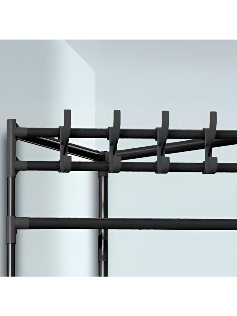 Estante Cabideiro de Canto Vertical Organizador Sapatos Roupas