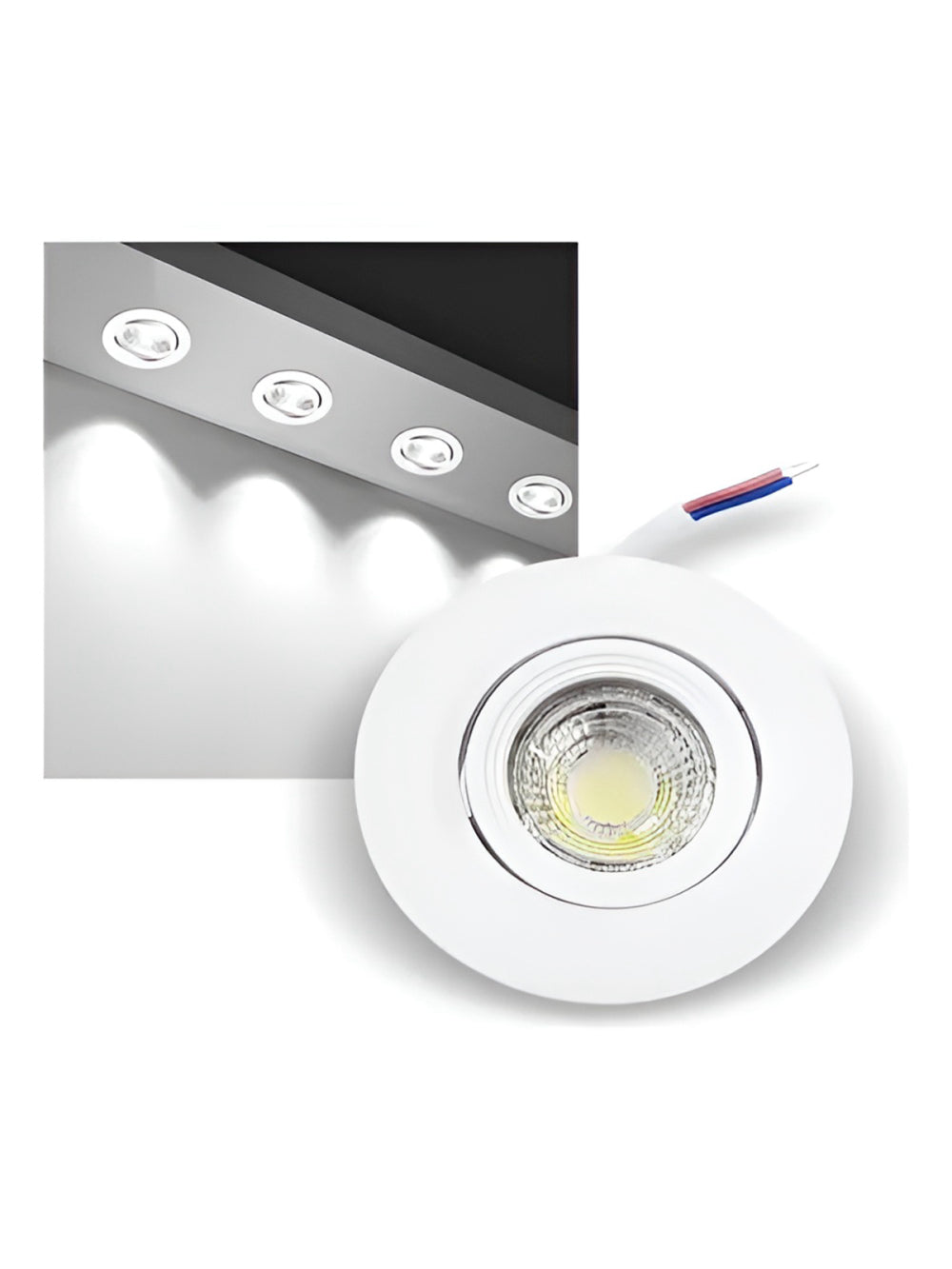 Luminária Spot Luz LED Redondo Luz Fria Iluminação 3W