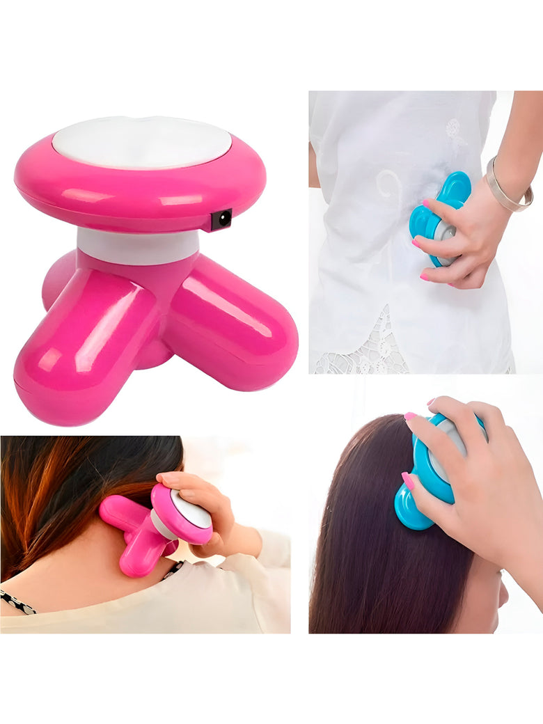 Mini Massageador Corporal Portátil Recarregável USB Pilha