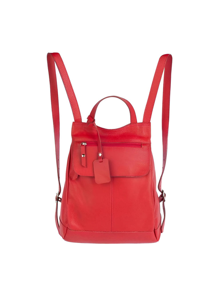 Mochila de Couro Legítimo Modelo Maluzinha Elegante Modelo:Preto