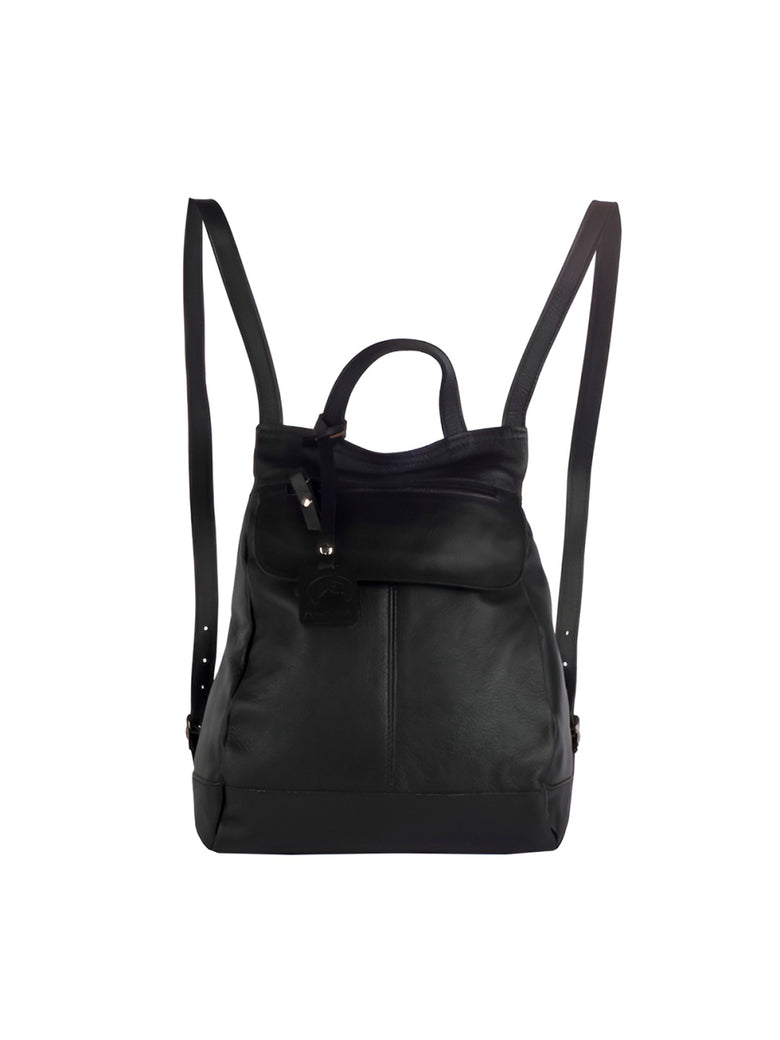 Mochila de Couro Legítimo Modelo Maluzinha Elegante Modelo:Verde Musgo