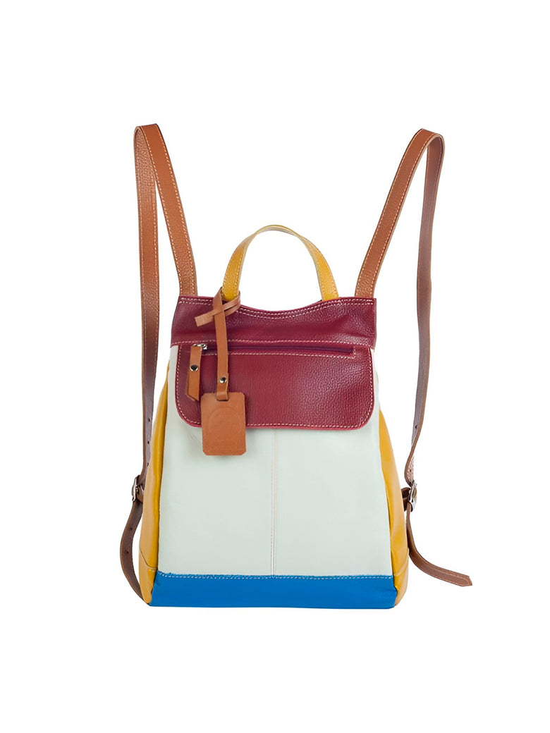 Mochila de Couro Legítimo Modelo Maluzinha Elegante Modelo:Verde Musgo