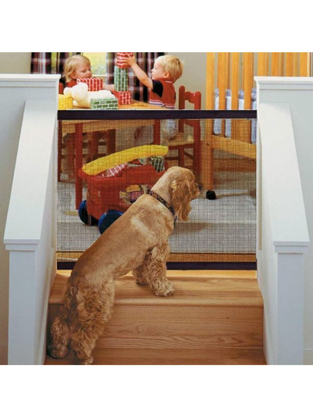 Porta Tela Protetora Grade Bebes Cães Gatos Pet 182 x 76 cm