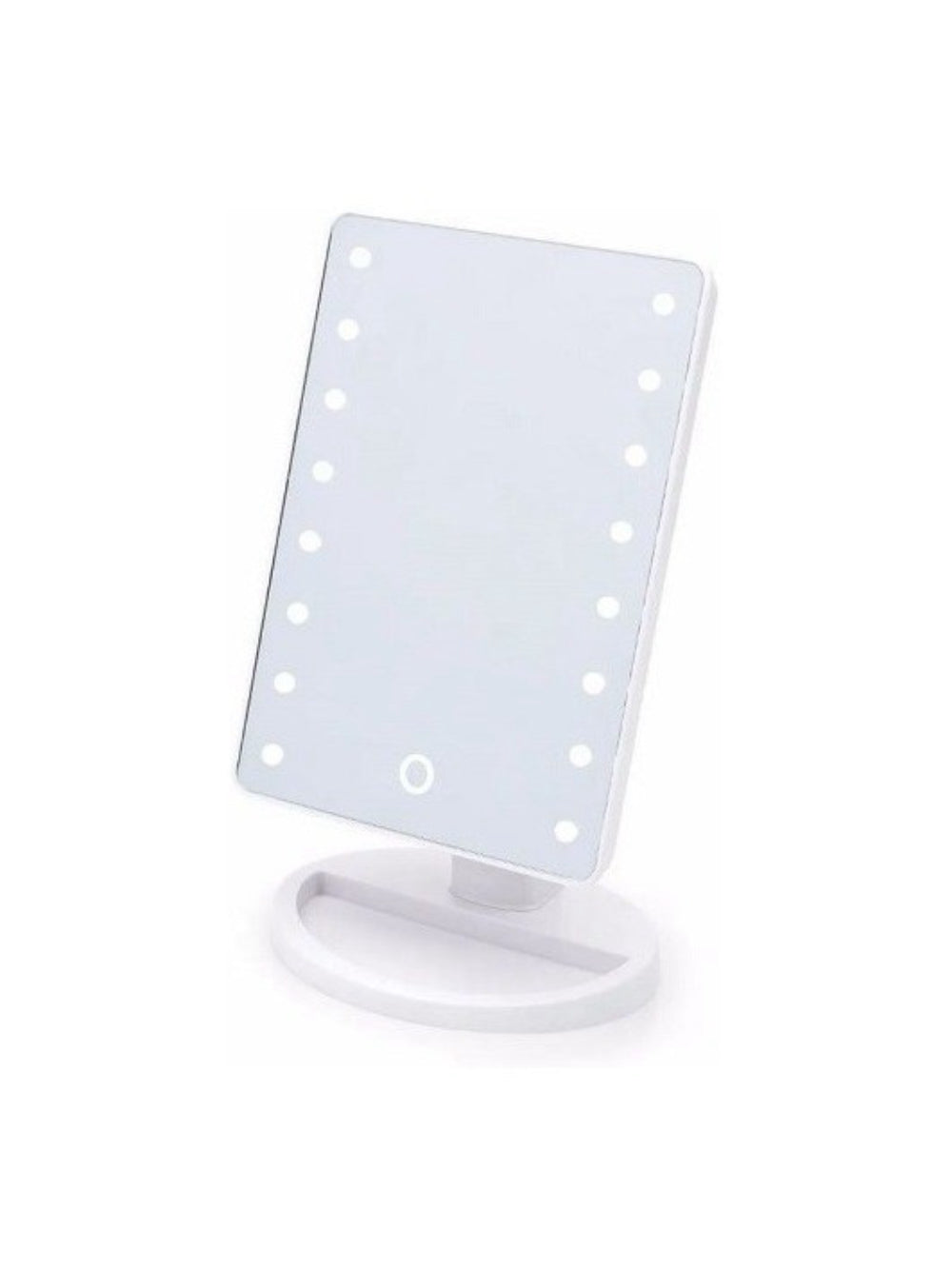 Espelho De Maquiagem 16 Leds Anti-Embaçante Camarim Portatil Cor:Preto