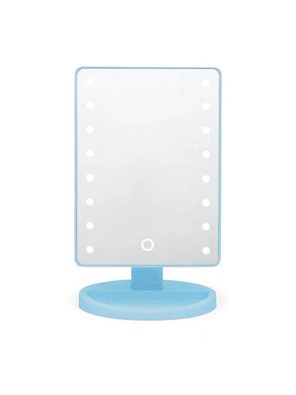 Espelho De Maquiagem 16 Leds Anti-Embaçante Camarim Portatil Cor:Preto