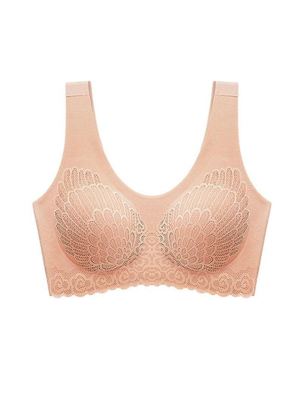 Sutiã Top Diva Conforto Sem Costura Push Up Bojo Removível Bege Tamanho:G