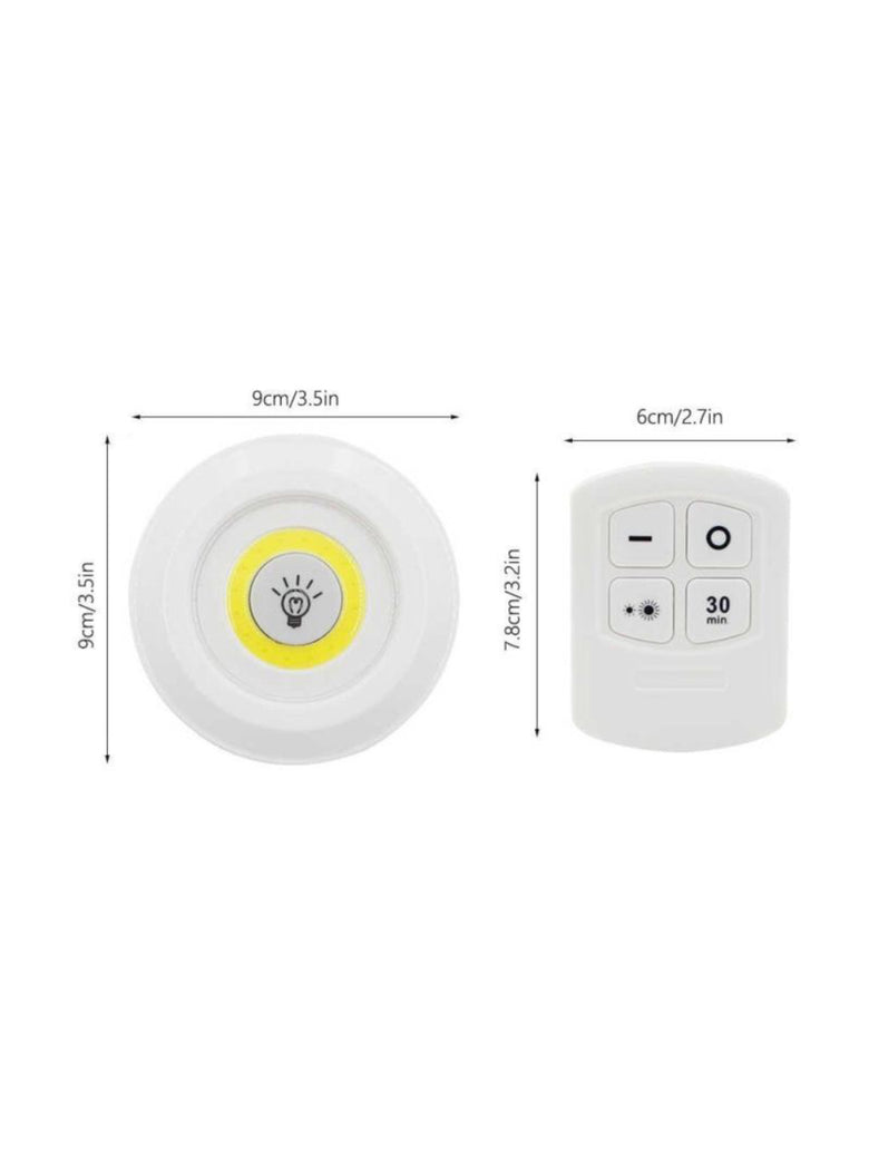 Luminaria Lampada Led Fotocelula C/ Controle Remoto 3 Unid