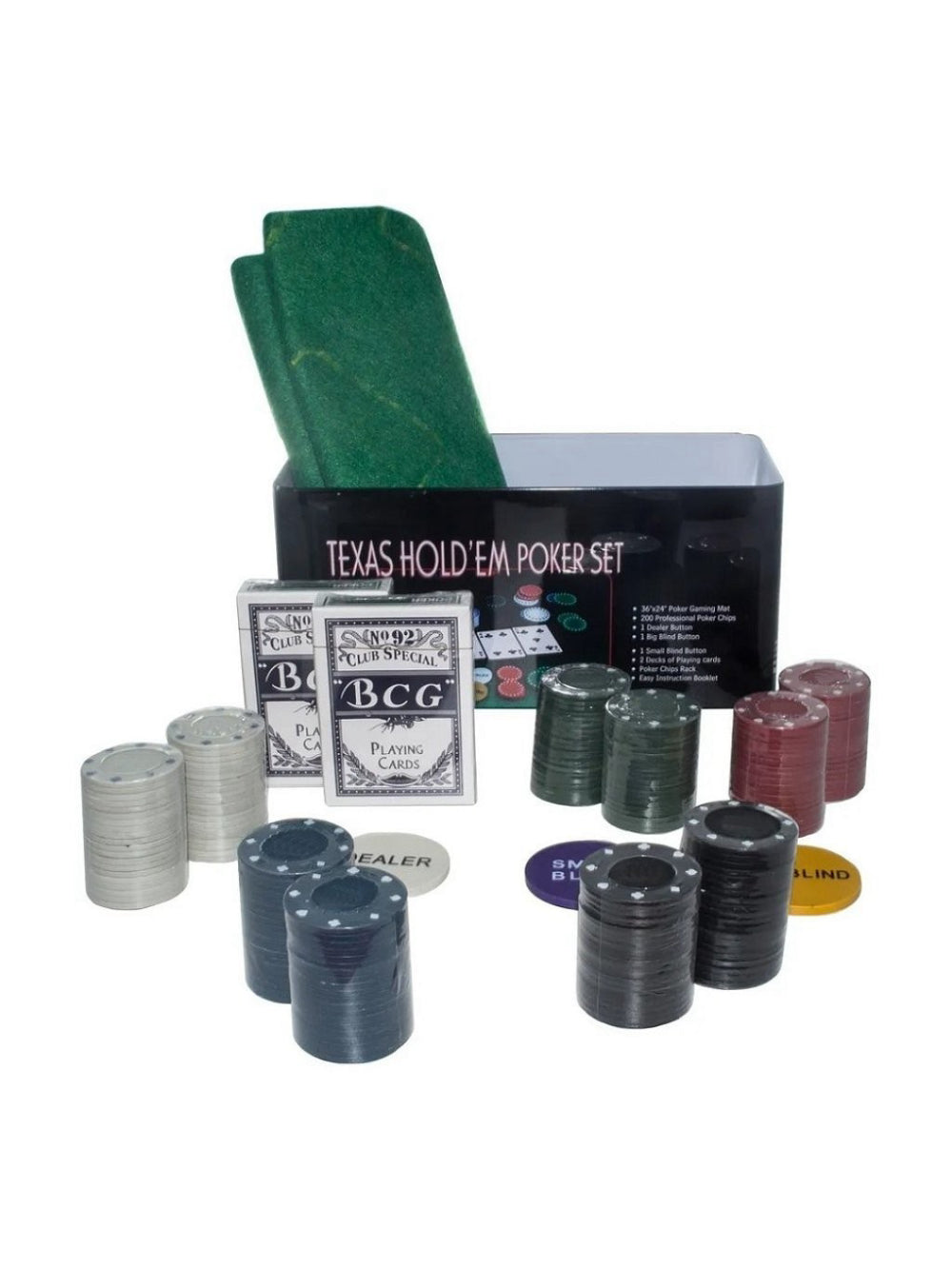 Poker Profissional Chips Jogo Com 200 Fichas