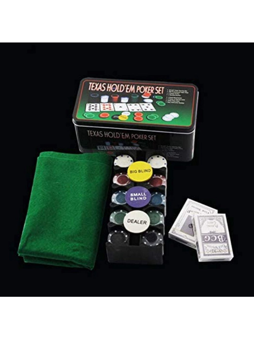 Poker Profissional Chips Jogo Com 200 Fichas