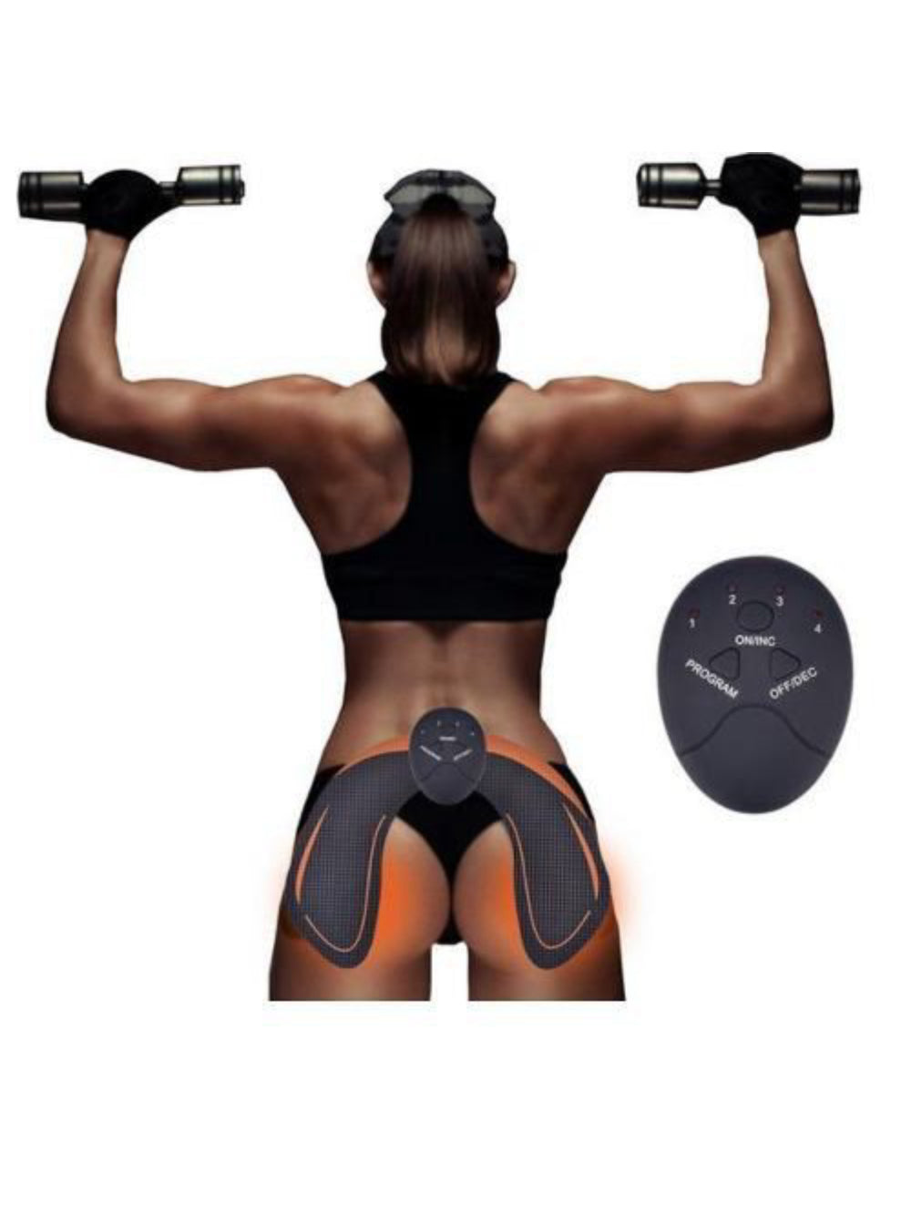Ems Hip Trainer Estimulador Muscular Bumbum Gluteos Tonificador - Fitness