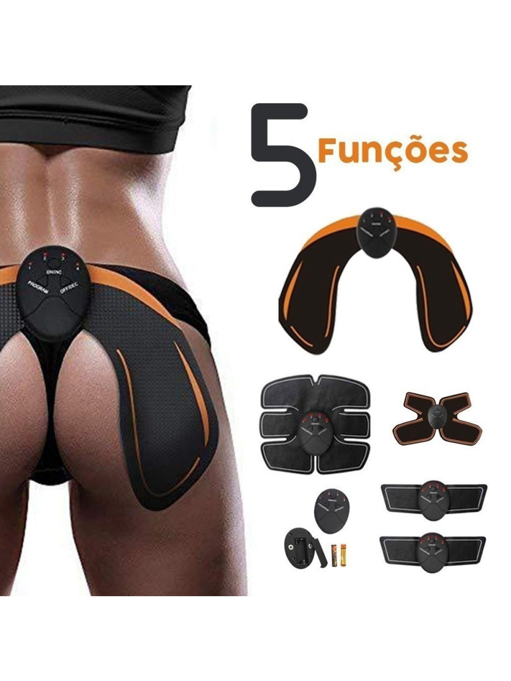 Tonificador Muscular Abdominal 5 Em 1 Pernas Bumbum Barriga Fitness Saúde