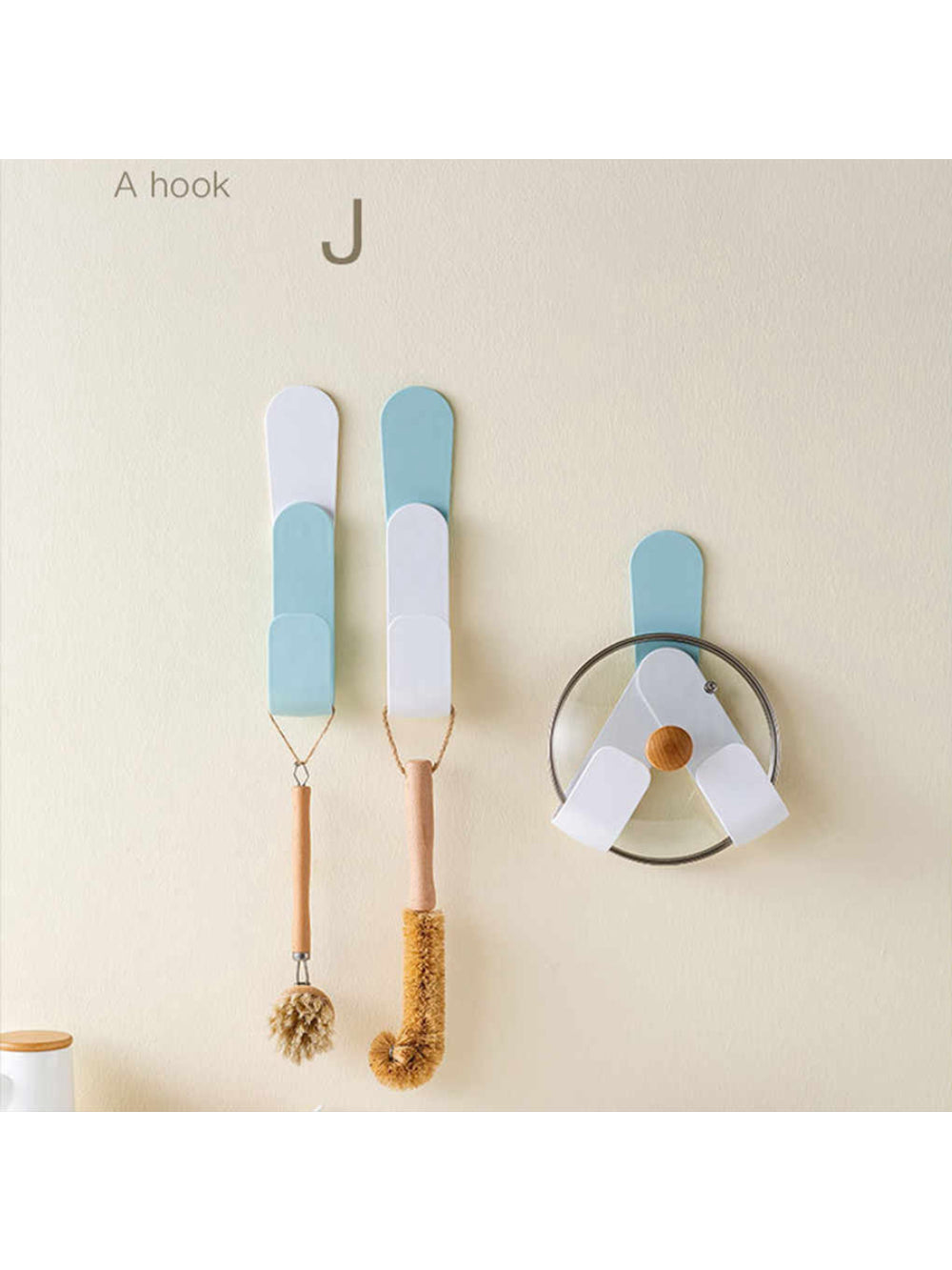 STO740 - Suporte Parede Organizador Para Tampa De Panela E Potes