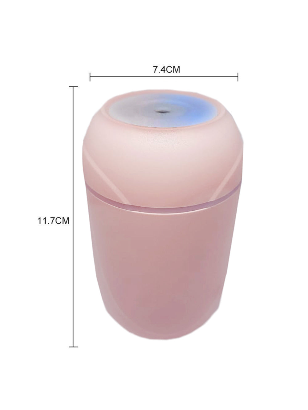 Umidificador Domestico Silencioso Luz Colorida LED Spray Cor:Rosa