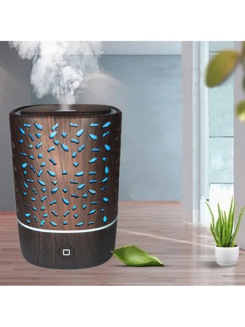Aromatizador e Umidificador Para Oleos de Essencias Cor:Mogno
