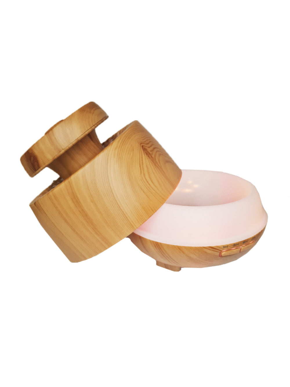 Aromatizador e Umidificador de Ambientes Com 7 Tipos De Luzes De Led 400ML Cor:Madeira